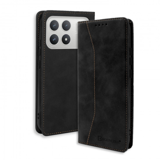 Bodycell Book Case Pu Leather Xiaomi Poco F8 Pro 5G Black