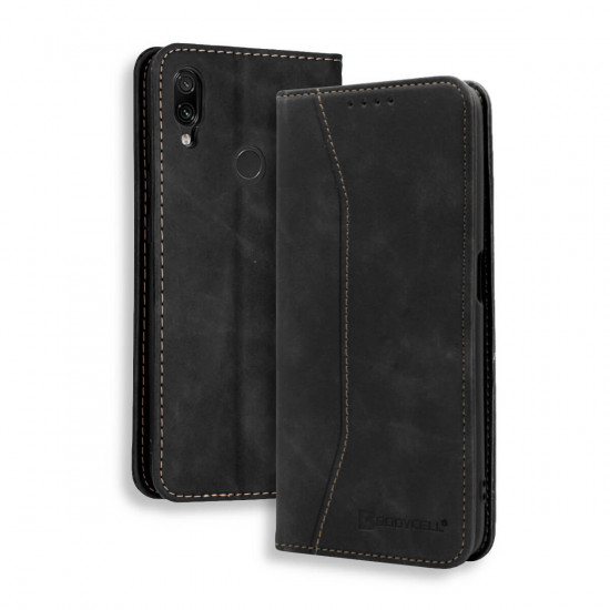 Bodycell Book Case Pu Leather Xiaomi Note 7/7 Pro Black