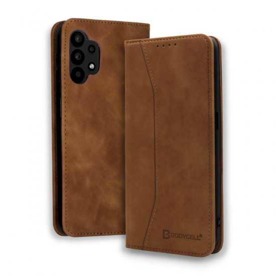 Bodycell Book Case Pu Leather Samsung A32 5G Brown
