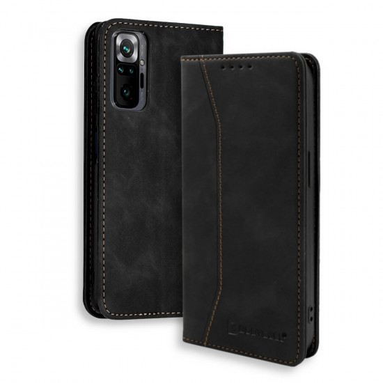 Bodycell Book Case Pu Leather Xiaomi Note 10 Pro Black