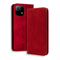 Bodycell Book Case Pu Leather Xiaomi Mi 11 Lite 4/5G Red