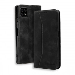 Bodycell Book Case Pu Leather Samsung A22 5G Black