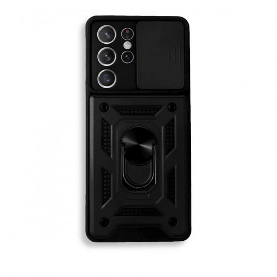 Bodycell Armor Slide Cover Case Samsung S21 Ultra Black