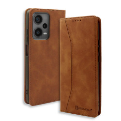 Bodycell Book Case Pu Leather Xiaomi Note 12 Pro 5G Brown