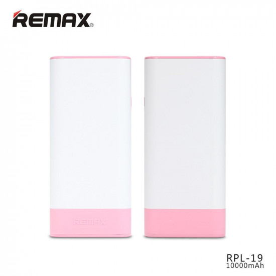 REMAX  POWER BANK RPL-19 10.000 mAh White-Pink