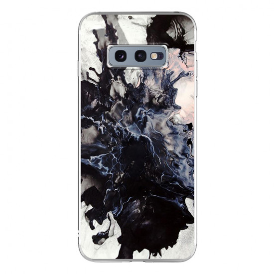 Silicon Marble Case Samsung S10E SM8 White/Black