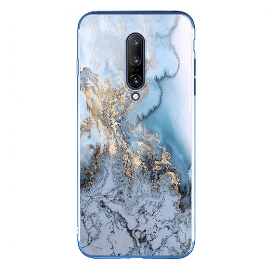 Silicon Marble Case Oneplus 7 Pro SM1 Blue