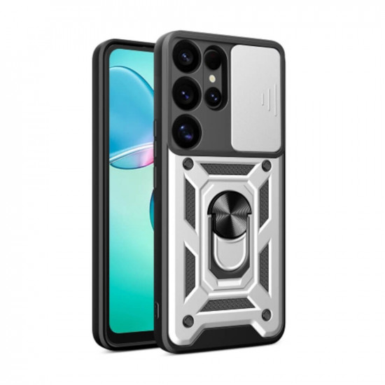 Bodycell Armor Slide Cover Case Samsung S25 Ultra 5G Silver