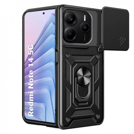 Bodycell Armor Slide Cover Case Xiaomi Note 14 5G Black
