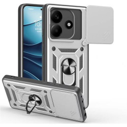 Bodycell Armor Slide Cover Case Xiaomi Note 14 5G Silver