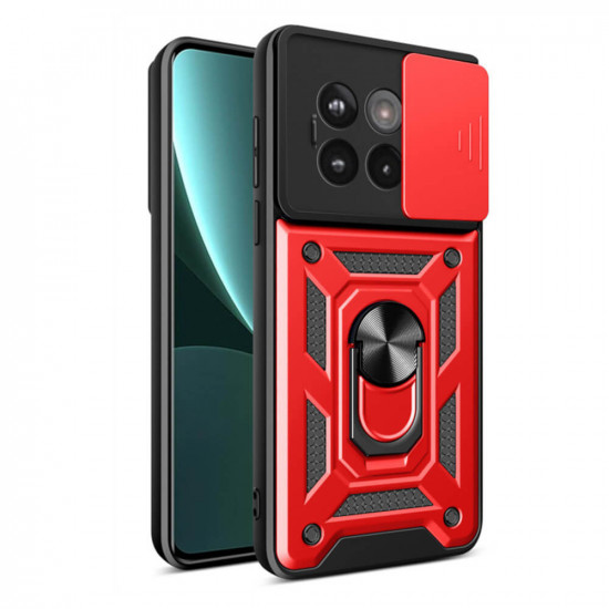 Bodycell Armor Slide Cover Case OnePlus 13R Red