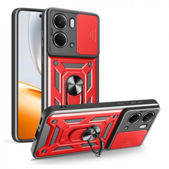 Bodycell Armor Slide Cover Case Realme P3 5G Red