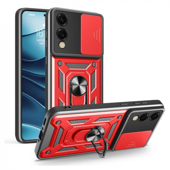 Bodycell Armor Slide Cover Case Samsung S25 Edge Red