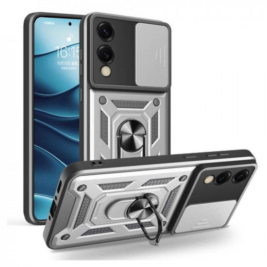 Bodycell Armor Slide Cover Case Samsung S25 Edge Silver