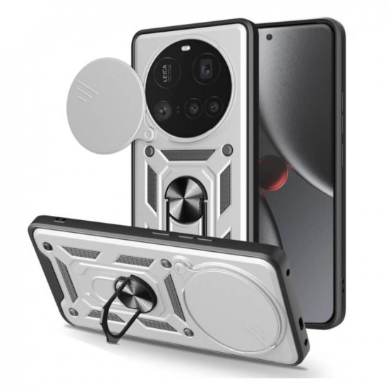 Bodycell Armor Slide Cover Case Xiaomi 15 Ultra Silver