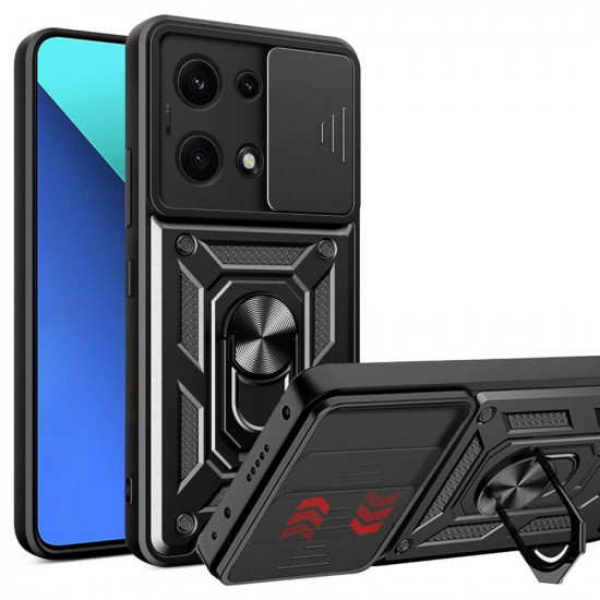 Bodycell Armor Slide Cover Case Xiaomi Note 14S Black
