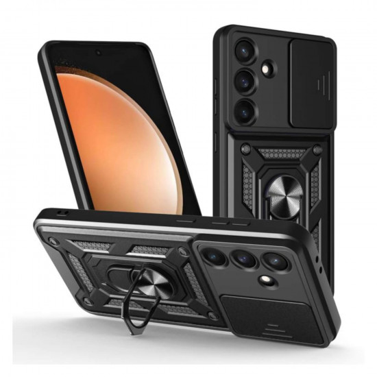 Bodycell Armor Slide Cover Case Samsung S25 FE Black