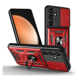 Bodycell Armor Slide Cover Case Samsung S25 FE Red