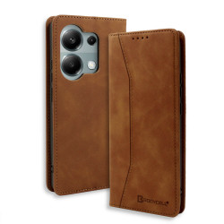 Bodycell Book Case Pu Leather Xiaomi Note 13 Pro 4G/Poco M6 Pro 4G Brown