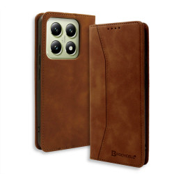 Bodycell Book Case Pu Leather Xiaomi 14T 5G Brown