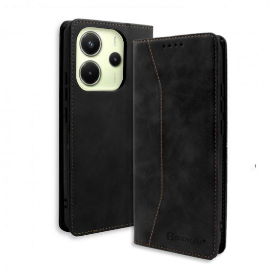Bodycell Book Case Pu Leather Xiaomi Note 14 4G Black