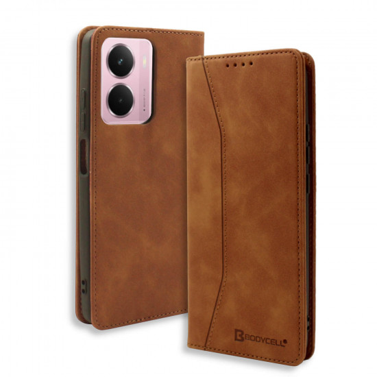 Bodycell Book Case Pu Leather Realme P3 5G Brown