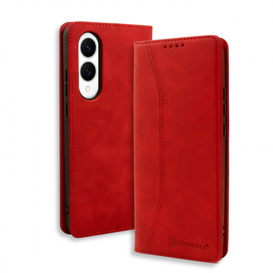 Bodycell Book Case Pu Leather Samsung S25 Edge Red