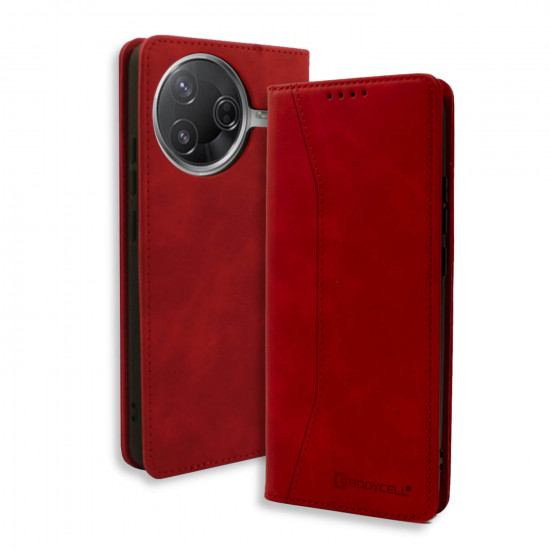 Bodycell Book Case Pu Leather Xiaomi Poco F7 Pro/K80 Red