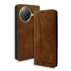 Bodycell Book Case Pu Leather Xiaomi Poco F7 Ultra/K80 Pro Brown