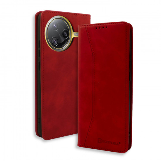 Bodycell Book Case Pu Leather Xiaomi Poco F7 Ultra/K80 Pro Red