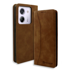 Bodycell Book Case Pu Leather Xiaomi Poco M7 Pro Brown