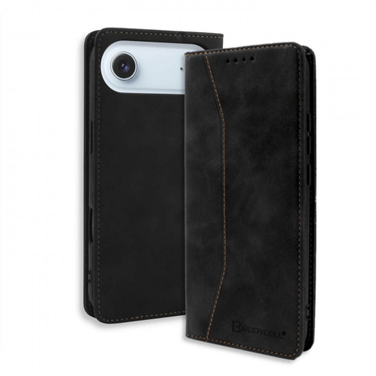 Bodycell Book Case Pu Leather iPhone Air Black