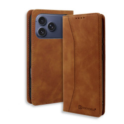 Bodycell Book Case Pu Leather iPhone 17 Pro  Brown