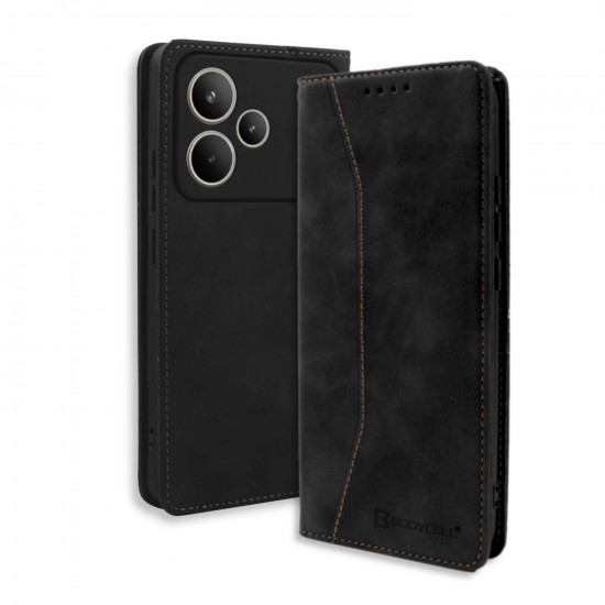 Bodycell Book Case Pu Leather Realme P4 5G Black