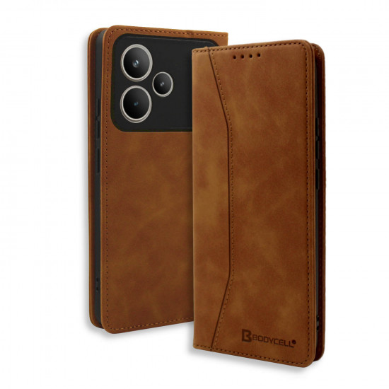 Bodycell Book Case Pu Leather Realme P4 5G Brown