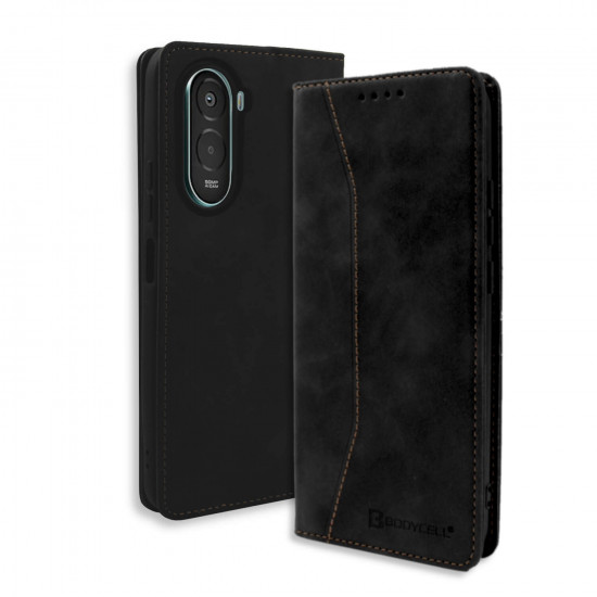 Bodycell Book Case Pu Leather Xiaomi Poco M7 4G Black