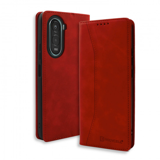 Bodycell Book Case Pu Leather Xiaomi Poco M7 4G Red