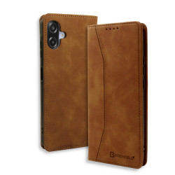 Bodycell Book Case Pu Leather Samsung A07 4G Brown