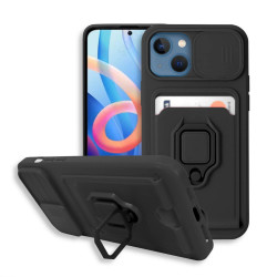 Bodycell Multifunction Case Με Κορδονι iPhone 13  Black
