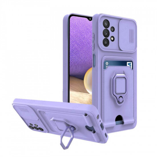 Bodycell Multifunction Case Με Κορδονι Samsung A32 5G Purple