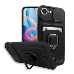 Bodycell Multifunction Case Με Κορδονι iPhone 16e Black