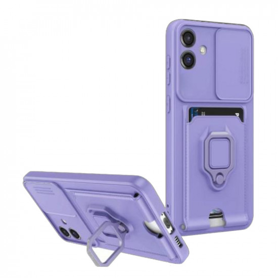 Bodycell Multifunction Case Με Κορδονι Samsung A06 Purple