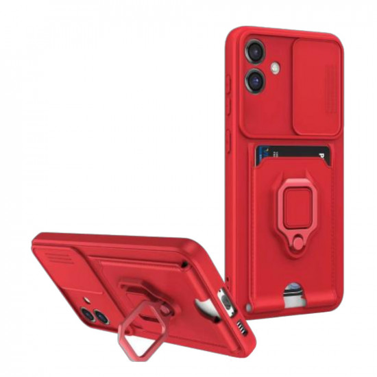 Bodycell Multifunction Case Με Κορδονι Samsung A06 Red