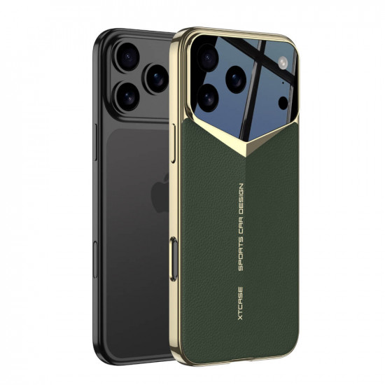 Bodycell Jazz Leather Backcover iPhone 17 Pro Max Green