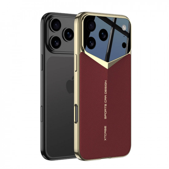 Bodycell Jazz Leather Backcover iPhone 17 Pro Max Red