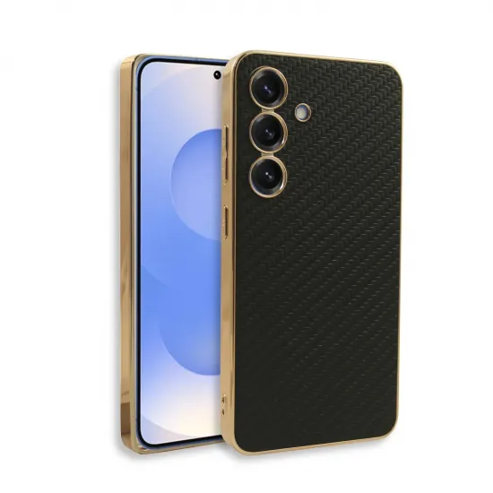 Bodycell Plating Leather Backcover Samsung S25 Carbon Black