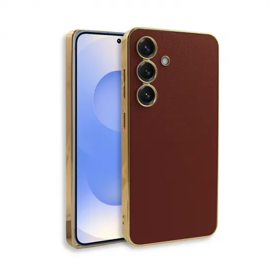 Bodycell Plating Leather Backcover Samsung S25 Red