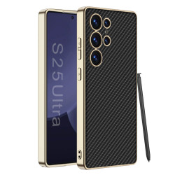 Bodycell Plating Leather Backcover Samsung S25 Ultra Carbon Black