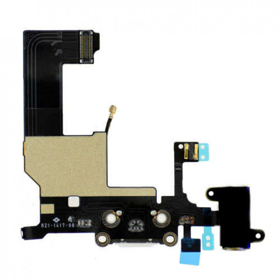 Επαφή Φόρτισης Apple iPhone 5 με Μικρόφωνο και Επαφή Ακουστικών Μαύρο OEM Type A 04524