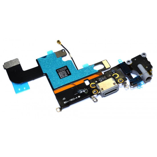 Επαφή Φόρτισης Apple iPhone 6 με Μικρόφωνο και Επαφή Ακουστικών Γκρί OEM Type A+ 18478